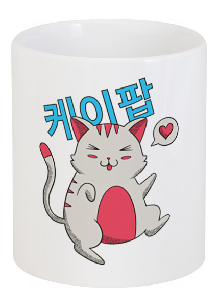Заказать кружку в Москве. Кружка K-POP Cat от Павел Павел - готовые дизайны и нанесение принтов.