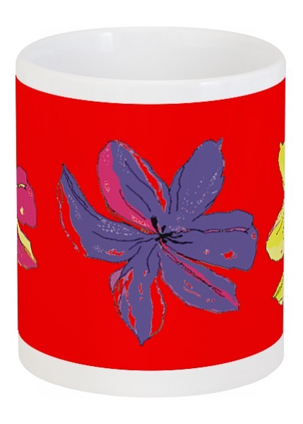 Заказать кружку в Москве. Кружка лилии mug Lilies от nikol - готовые дизайны и нанесение принтов.