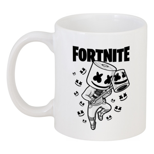Заказать кружку в Москве. Кружка Fortnite, Marshmello от geekbox - готовые дизайны и нанесение принтов.
