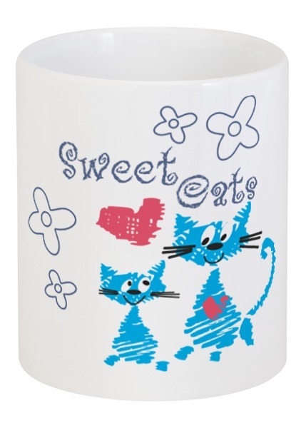 Заказать кружку в Москве. Кружка Sweet cats от valezar - готовые дизайны и нанесение принтов.