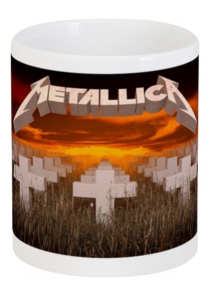 Заказать кружку в Москве. Кружка Metallica от Leichenwagen - готовые дизайны и нанесение принтов.