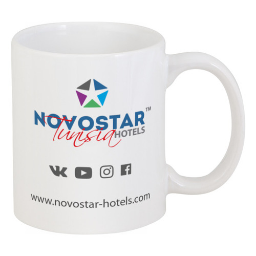 Заказать кружку в Москве. Кружка Novostar Hotels Tunisia от Novostar Hotels - готовые дизайны и нанесение принтов.