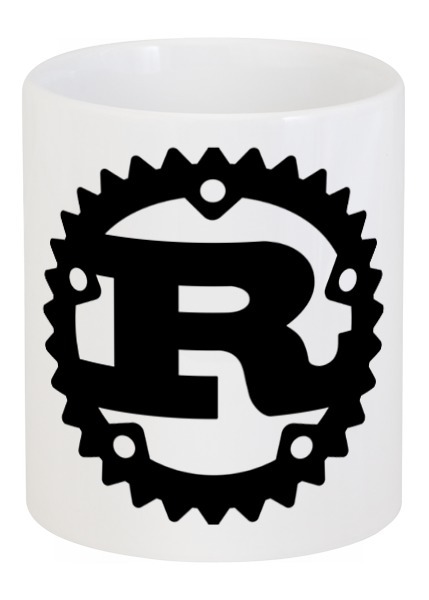 Заказать кружку в Москве. Кружка Rust logo от Дарья Щетинина - готовые дизайны и нанесение принтов.