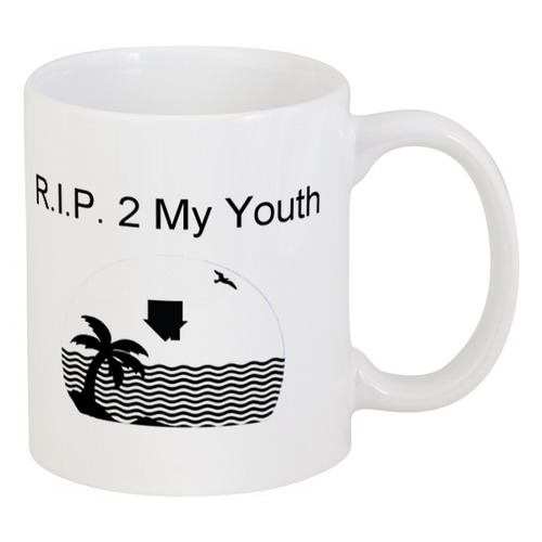 Заказать кружку в Москве. Кружка R.I.P 2 My Youth от matthewplashevisch@gmail.com - готовые дизайны и нанесение принтов.