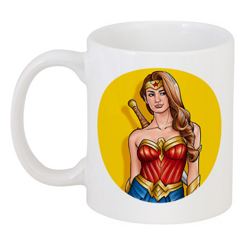 Заказать кружку в Москве. Кружка Чудо-женщина / Wonder Woman от Jimmy Flash - готовые дизайны и нанесение принтов.