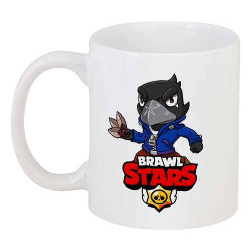 Заказать кружку в Москве. Кружка BRAWL STARS CROW от geekbox - готовые дизайны и нанесение принтов.