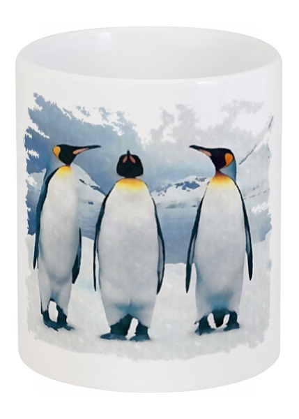 Заказать кружку в Москве. Кружка Три пингвина от valezar - готовые дизайны и нанесение принтов.