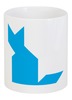 Заказать кружку в Москве. Кружка Голубая кошка танграм от namormai@mail.ru - готовые дизайны и нанесение принтов.