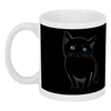 Заказать кружку в Москве. Кружка Чёрный котёнок. от lissaart@yandex.ru - готовые дизайны и нанесение принтов.