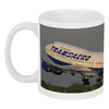 Заказать кружку в Москве. Кружка TRANSAERO Boeing 747-200 от Nalivaev - готовые дизайны и нанесение принтов.