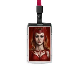 Заказать бейдж в Москве. Бейдж Алая Ведьма / Scarlet Witch от Jimmy Flash - готовые дизайны и нанесение принтов.