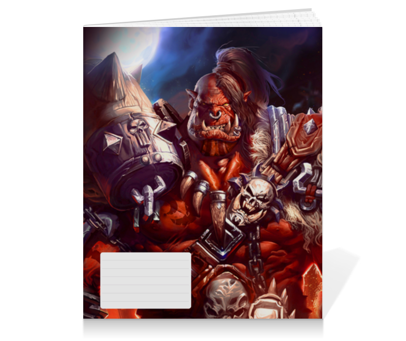 Printio Тетрадь на клею Warcraft: орк printio тетрадь на клею warcraft collection