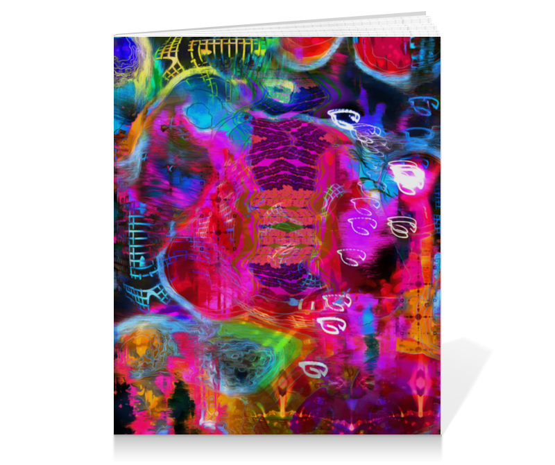 Printio Тетрадь на клею Abstract raster 372 цена и фото