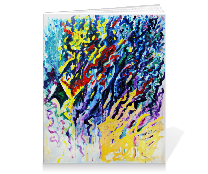 Printio Тетрадь на клею Абстракция пипер анна коницни вольфганг энергия красок абстрактная живопись