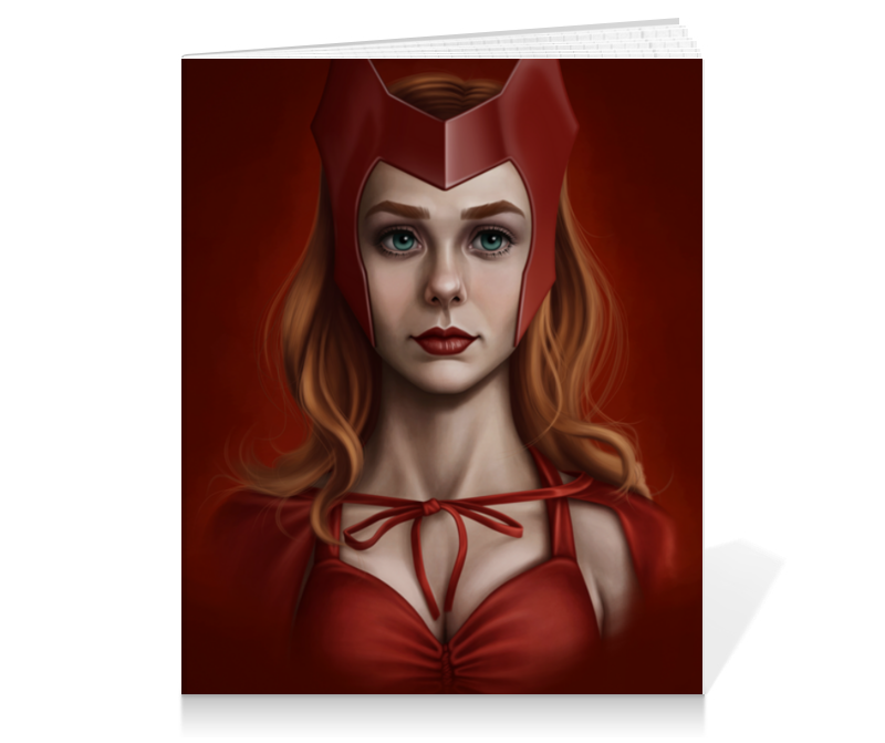 Printio Тетрадь на клею Алая ведьма / scarlet witch