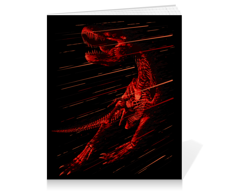 Printio Тетрадь на клею Вымирание динозавра printio футболка классическая вымирание динозавра
