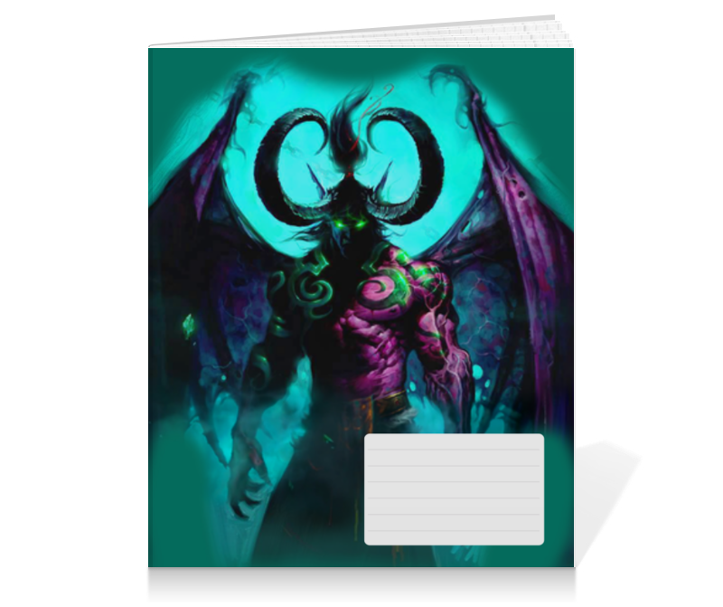 Printio Тетрадь на клею Warcraft: illidan