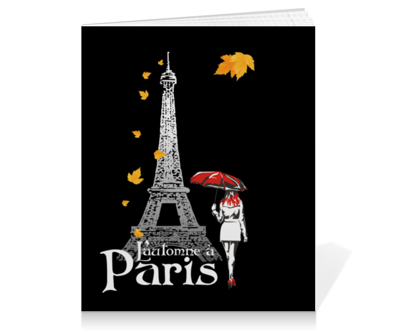 Printio Тетрадь на клею Осень в париже. цена и фото