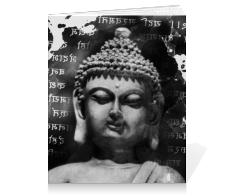 Printio Тетрадь на клею Будда (письмена)