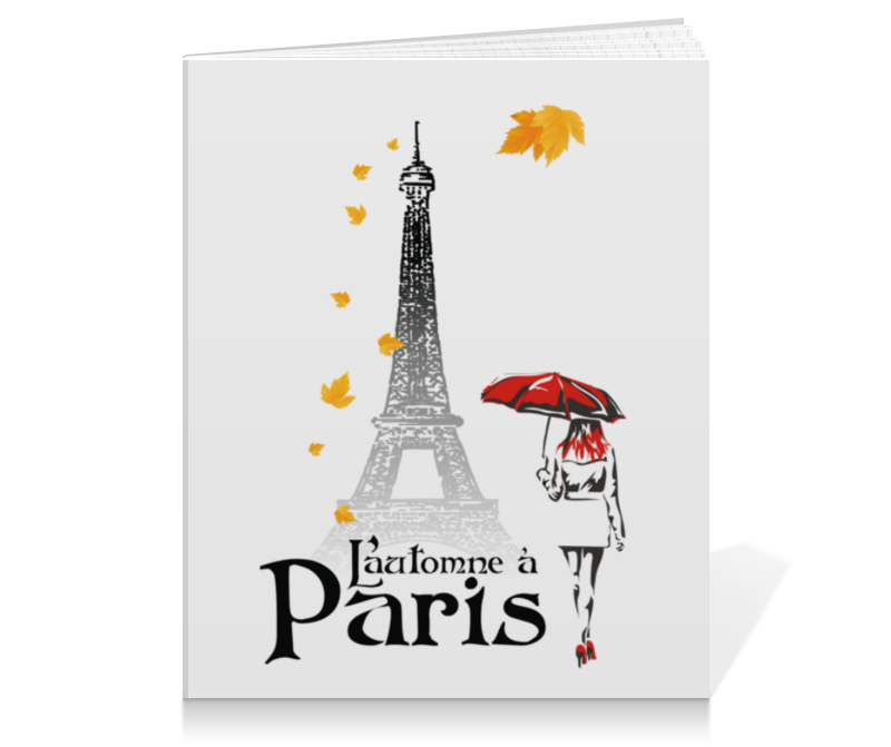 Printio Тетрадь на клею Осень в париже.