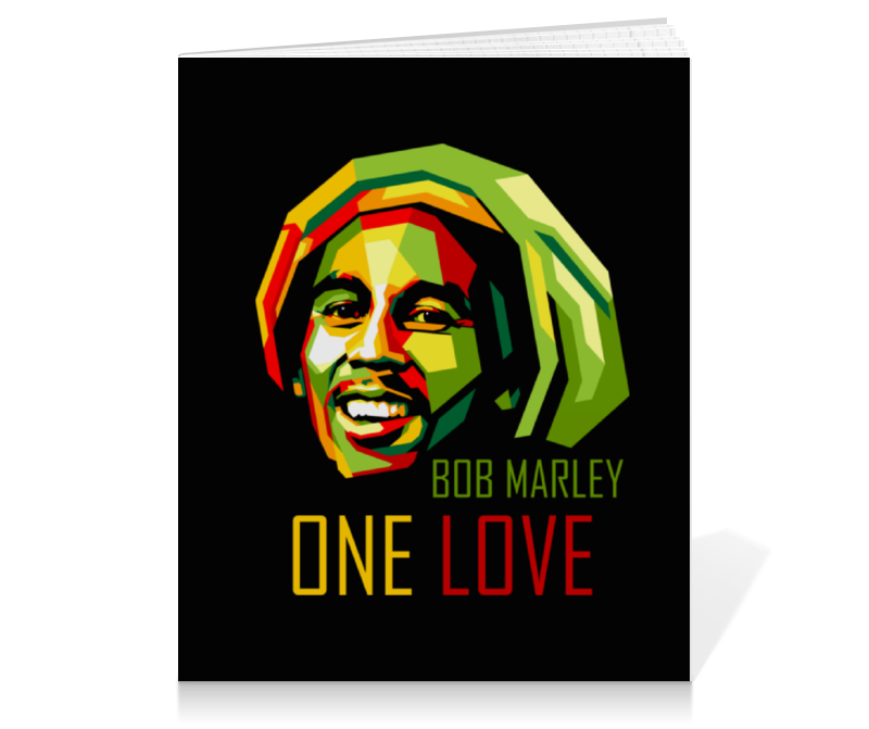 Printio Тетрадь на клею Боб марли другие ume usm marley bob burnin