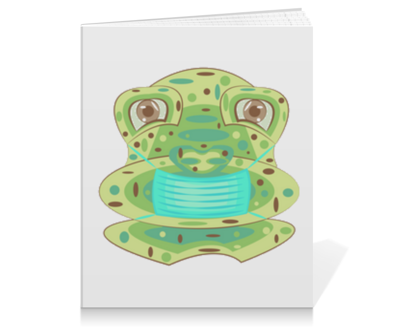 Printio Тетрадь на клею Жаба в маске printio тетрадь на скрепке жаба в маске