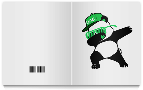 Заказать тетрадь в Москве. Тетрадь на клею Dab Panda  от DESIGNER   - готовые дизайны и нанесение принтов.