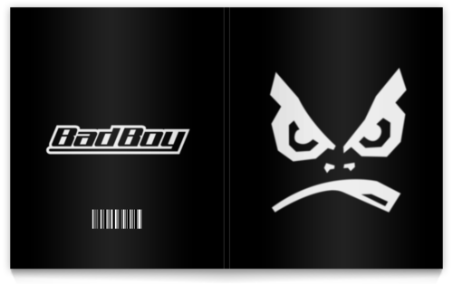 Заказать тетрадь в Москве. Тетрадь на клею Bad Boy(две стороны) от DESIGNER   - готовые дизайны и нанесение принтов.