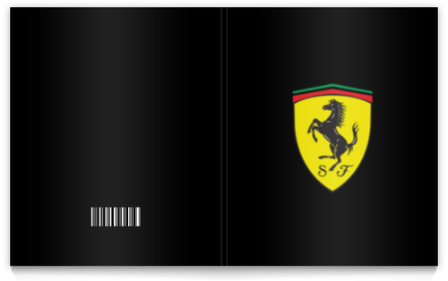 Заказать тетрадь в Москве. Тетрадь на клею Ferrari  от DESIGNER   - готовые дизайны и нанесение принтов.