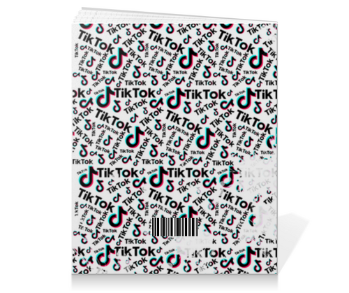 Заказать тетрадь в Москве. Тетрадь на клею Tik Tok от THE_NISE  - готовые дизайны и нанесение принтов.