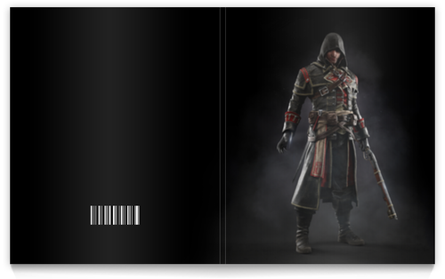 Заказать тетрадь в Москве. Тетрадь на клею Assassins Creed (Rogue) от Аня Лукьянова - готовые дизайны и нанесение принтов.