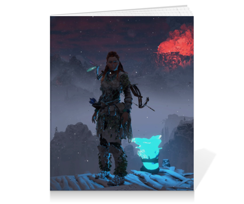 Заказать тетрадь в Москве. Тетрадь на клею Horizon Zero Dawn от GeekFox  - готовые дизайны и нанесение принтов.