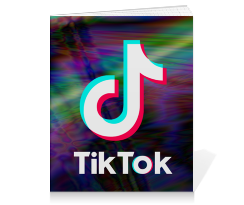 Заказать тетрадь в Москве. Тетрадь на клею TikTok  от DESIGNER   - готовые дизайны и нанесение принтов.