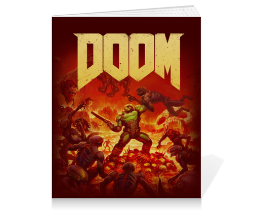 Заказать тетрадь в Москве. Тетрадь на клею Doom  от geekbox - готовые дизайны и нанесение принтов.