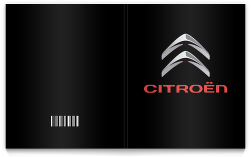 Заказать тетрадь в Москве. Тетрадь на клею Citroen от DESIGNER   - готовые дизайны и нанесение принтов.