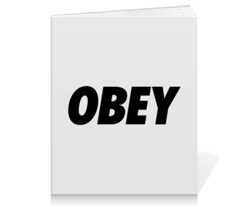 Заказать тетрадь в Москве. Тетрадь на клею OBEY  от DESIGNER   - готовые дизайны и нанесение принтов.