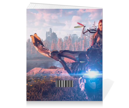 Заказать тетрадь в Москве. Тетрадь на клею Horizon Zero Dawn от GeekFox  - готовые дизайны и нанесение принтов.