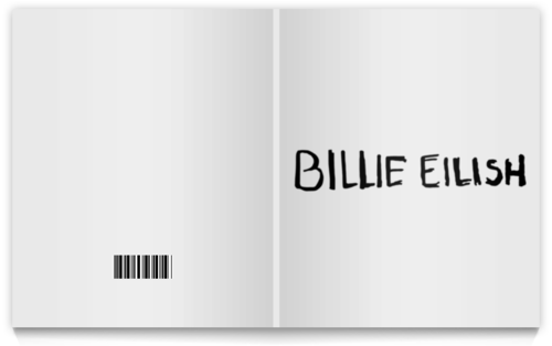 Заказать тетрадь в Москве. Тетрадь на клею Billie Eilish от DESIGNER   - готовые дизайны и нанесение принтов.