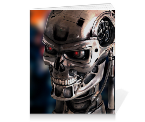 Заказать тетрадь в Москве. Тетрадь на клею Terminator (Терминатор) от TheAndarz  - готовые дизайны и нанесение принтов.