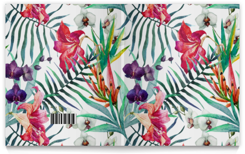 Заказать тетрадь в Москве. Тетрадь на клею Тропические цветы от zen4@bk.ru - готовые дизайны и нанесение принтов.