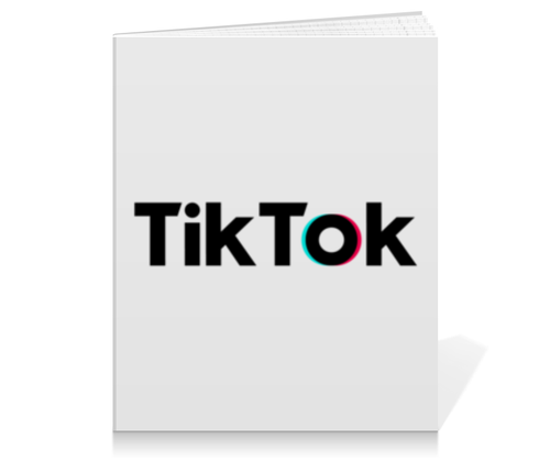 Заказать тетрадь в Москве. Тетрадь на клею TikTok  от DESIGNER   - готовые дизайны и нанесение принтов.