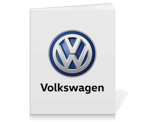 Заказать тетрадь в Москве. Тетрадь на клею Volkswagen от DESIGNER   - готовые дизайны и нанесение принтов.