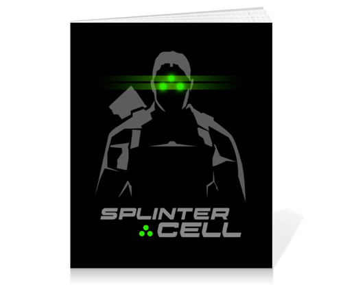 Заказать тетрадь в Москве. Тетрадь на клею Splinter Cell от geekbox - готовые дизайны и нанесение принтов.