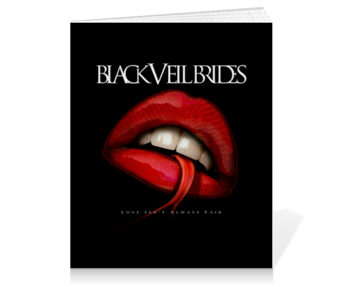 Заказать тетрадь в Москве. Тетрадь на клею Black Veil Brides от geekbox - готовые дизайны и нанесение принтов.