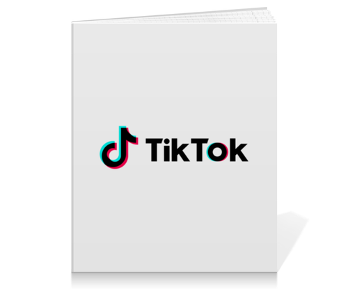 Заказать тетрадь в Москве. Тетрадь на клею TikTok  от DESIGNER   - готовые дизайны и нанесение принтов.