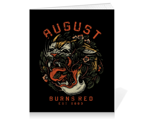 Заказать тетрадь в Москве. Тетрадь на клею August Burns Red  от geekbox - готовые дизайны и нанесение принтов.