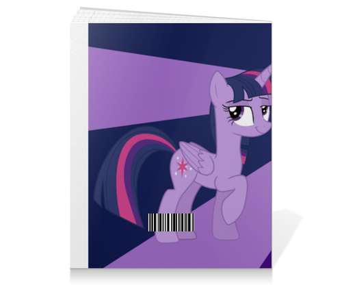 Заказать тетрадь в Москве. Тетрадь на клею Twilight Sparkle Color Line от shadow_dash - готовые дизайны и нанесение принтов.