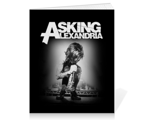 Заказать тетрадь в Москве. Тетрадь на клею Asking Alexandria от geekbox - готовые дизайны и нанесение принтов.