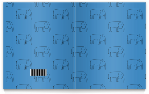 Заказать тетрадь в Москве. Тетрадь на клею Черный слон от Vadim Koval - готовые дизайны и нанесение принтов.