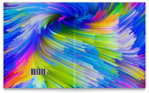 Заказать тетрадь в Москве. Тетрадь на клею Abstract Rainbow от Дана Столыпина - готовые дизайны и нанесение принтов.